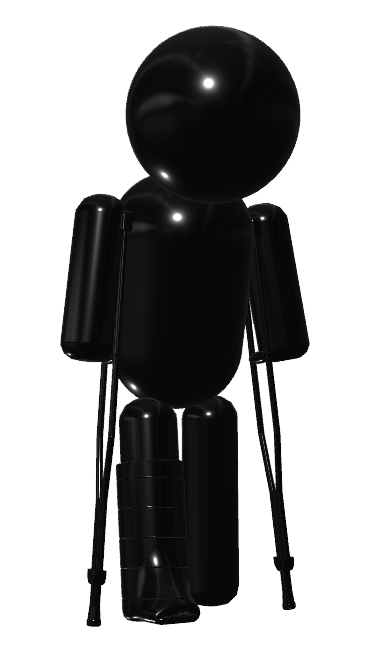 光沢　骨折　松葉杖001